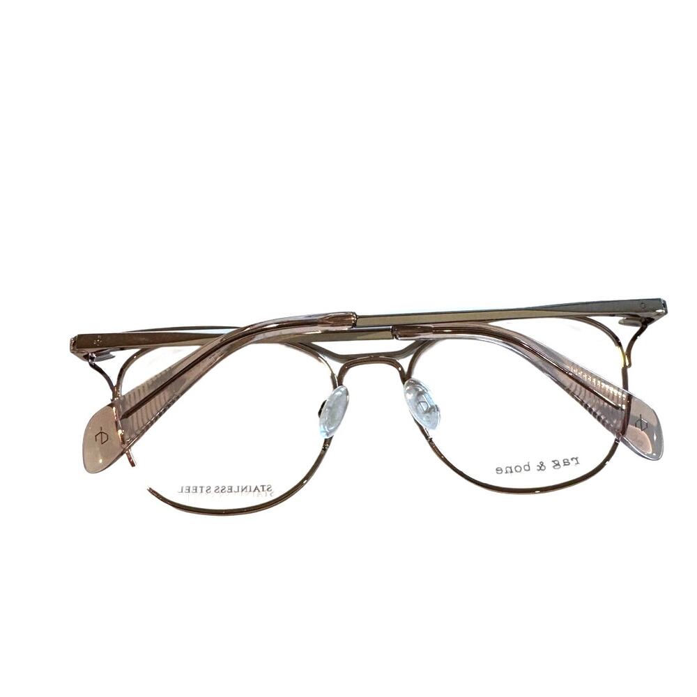 NEW Rag & Bone RNB3019 BQB cream and gold glasses - Picture 3 of 11